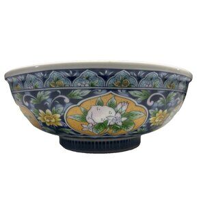 Andrea By Sadek Decorative Bowl Centerpiece Floral Decor Imari Porcelain